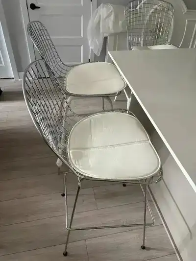 Set of 3 new metal frame Original Bar stools, View more