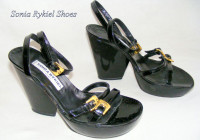 Sonia Rykiel of Paris lady's shoes, black, 37 (6½), Italy