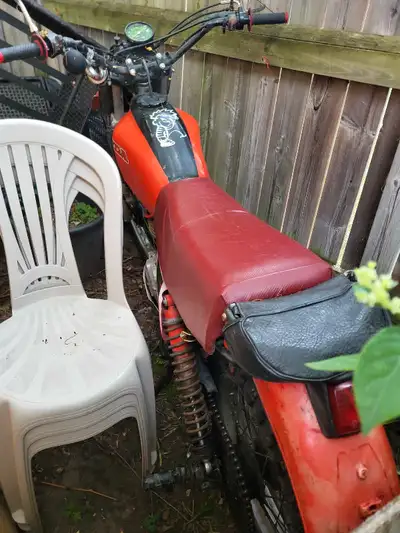 Vintage Honda 250 XR 80, a classic find, perfect for collectors or enthusiasts looking for a restora...