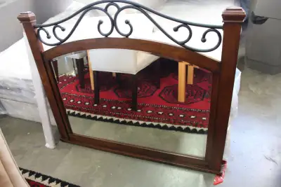 NEW MIRROR - WOODEN AND IRON FRAME, View more