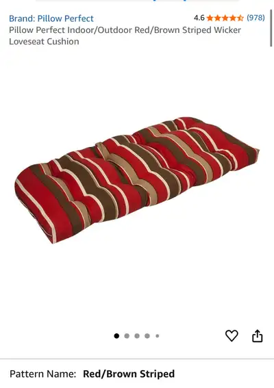 Pillow Perfect Loveseat Cushion, View more