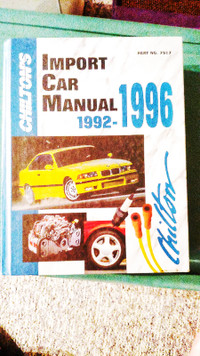 Chiltons import Car manual 1992-96