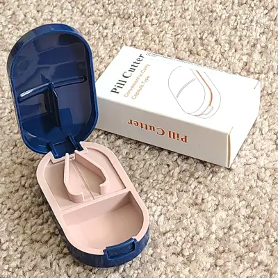 2-in-1 Portable Pill Splitter with Mini Compartment, View more