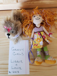 Groovy Girls Libbi and Louie Doll with Dog 2007 $8 (Lot 227)