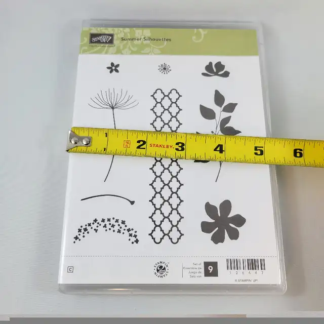 Summer Silhouettes Rubber Stamp Stampin’ Up! Lattice Leaves Flow in Hobbies & Crafts in Strathcona County - Image 6