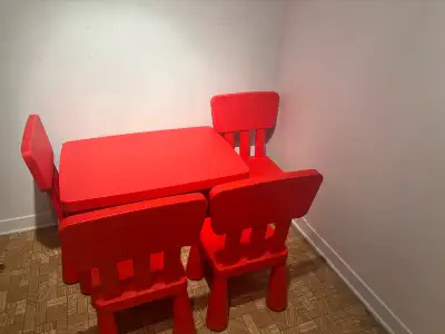 Table et chaise Mammut de IKEA
