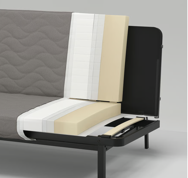 Canapé-lit / Sofa-lit / Lit convertible IKEA (clic-clac) in Couches & Futons in City of Montréal - Image 8
