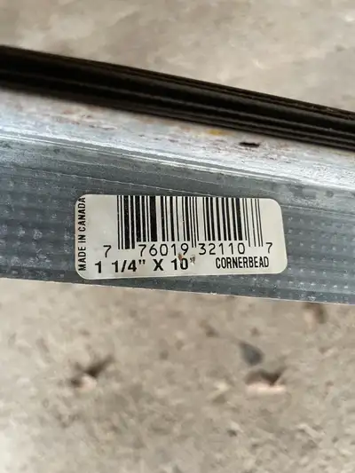 120 feet of drywall corner edging
