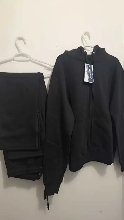 track suit with zipper hoodie and side ankle  zip trouser , View more