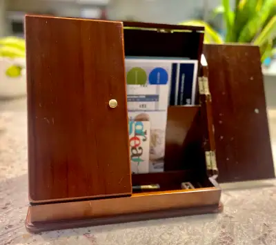  Wood wooden desktop, stationary organizer cabinet, View more