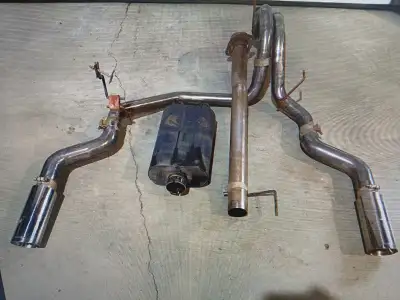Flowmaster Force ll # 818148 split dual exhaust, 4" polished tips. 4000KM. 2021-2025 F150, 2.7,3.5,5...