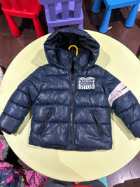 Boys Puffy Winter Jacket Size 4-5 