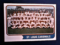 1974 O-Pee-Chee St. Louis Cardinals Team Photo Baseball Card