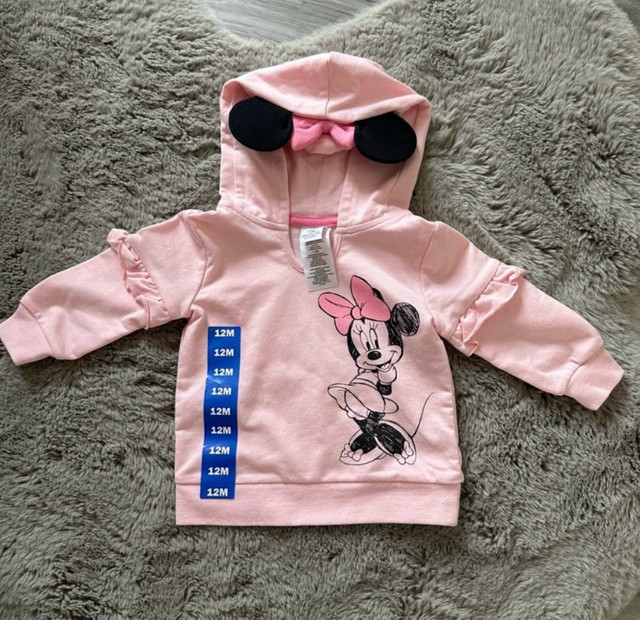 Disney Baby 2 Piece Set Hoodie & Joggers 12M  Pink  Mini Mouse  in Clothing - 12-18 Months in London - Image 3