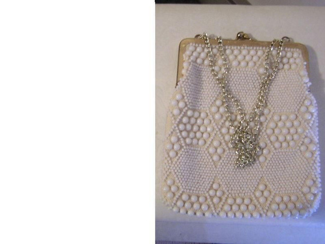 Beautiful Antique Beaded Cluch Purses  White, Black, Blue in Women's - Bags & Wallets in London - Image 2