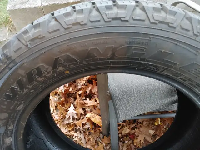TWO "as new" GOODYEAR WRANGLER 20 INCH LUG TIRES in Tires & Rims in Sarnia - Image 4