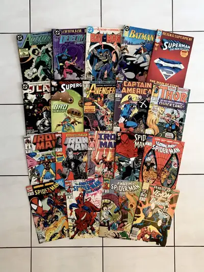DC COMICS & MARVEL COMICS VARIETY OF 52 COMIC BOOKS, View more