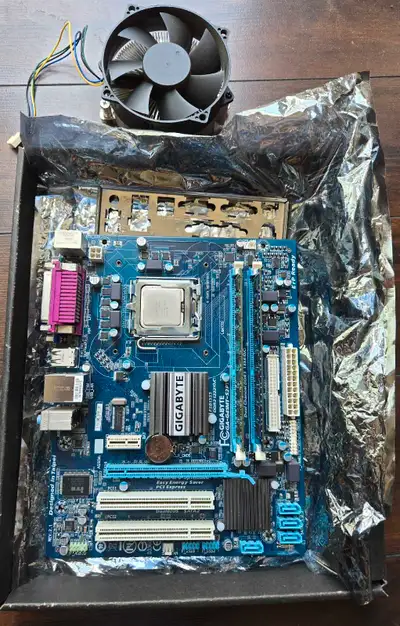 Gigabyte 775 Motherboard set , View more