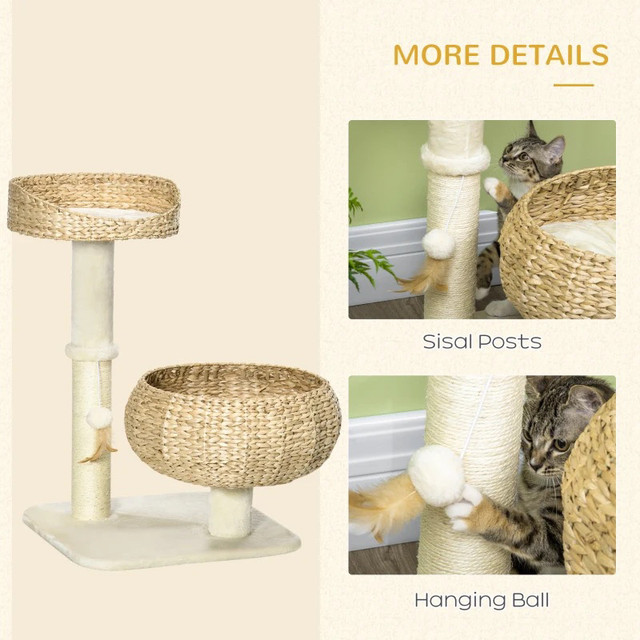 28" Cat Tree with Scratching Post in Accessories in Markham / York Region - Image 4