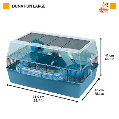 grande cage 3 étages pour rongeurs ( hamsters nain, hamsters, gerbilles, souris et autres. ) . 71.5...
