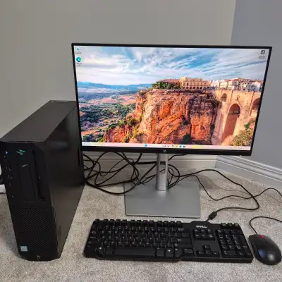 High quality built computer set - HP Z2 SFF G4 workstation & 24", View more
