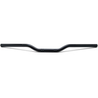 Black 7/8" Euro-Style Polished Motorcycle Handlebar, Universal