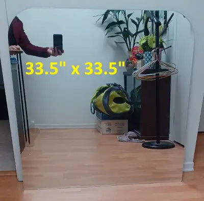 Top Rounded Mirror DIY Renovation Replacement, View more