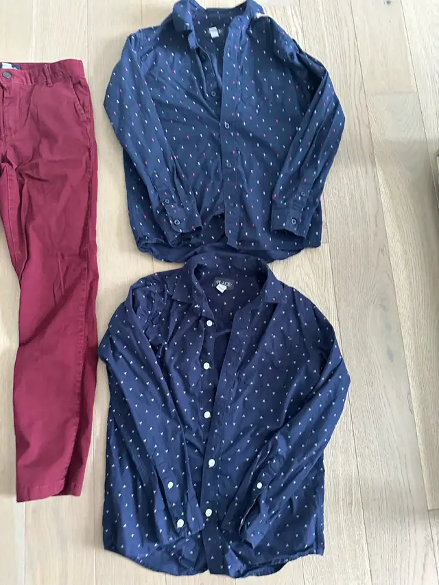 Boys Size 10 & 12 - button down tops & trousers in Kids & Youth in St. Albert - Image 3