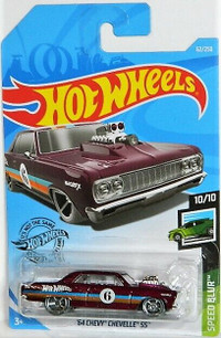 Hot Wheels 1/64 '64 Chevy Chevelle SS Diecast Cars