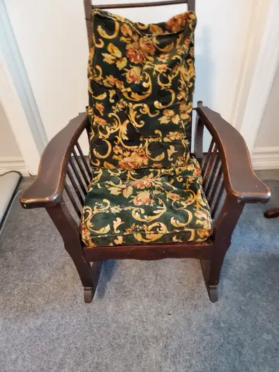 Antique Wooden Child's 4 positional Rocking Chair, View more