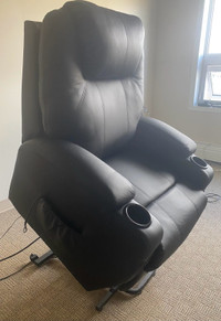 Power lift and recliner chair with heat and massage 