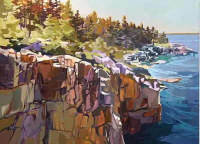 Original oil painting 40 by 40 "
