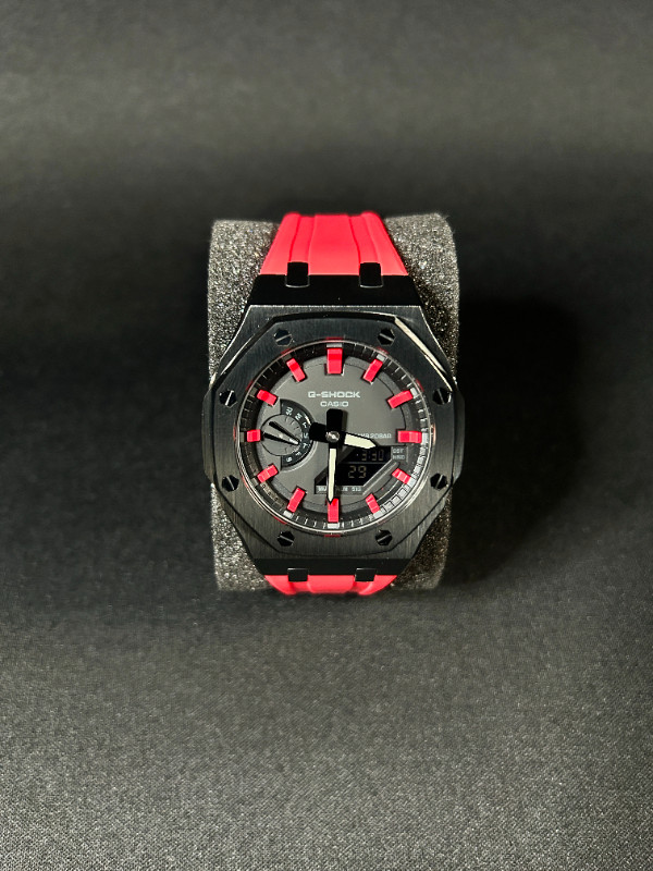 Royal Oak Red/Black - Custom G-Shock Mod in Jewellery & Watches in Kitchener / Waterloo - Image 2