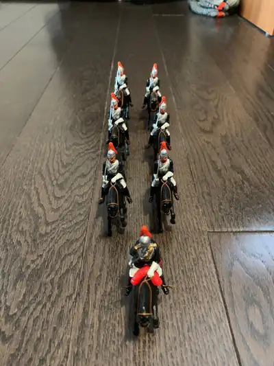 Vintage 70’s Britains Toy Soldiers Rare - 7 Mounted Life Guards 1/32 54mm 7 mounted Life Guards Rare...