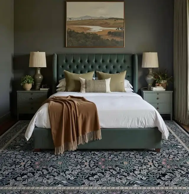 Black Boho Rug for Living Room 9x12 - Washable Dining Room  in Rugs, Carpets & Runners in Hamilton - Image 3