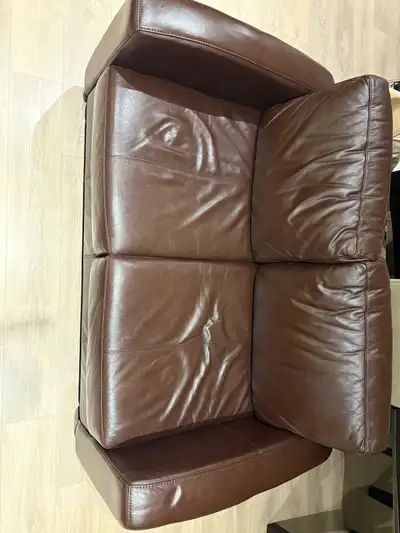 2-Seater Leather Sofa, View more