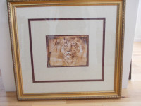 Tiger Framed Matted Picture -