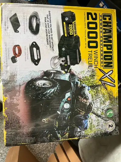 New in box 2000 lbs ATV winch. Never used.