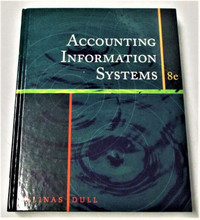 Accounting Information System, 8th Edition 2010, Hard Cover Good