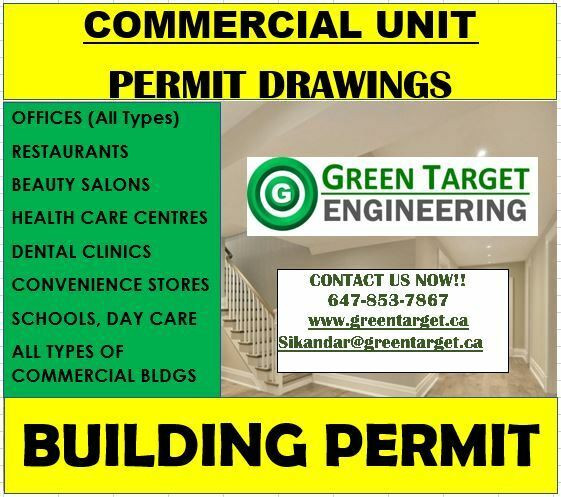 Get Your COMMERCIAL BUILDING PERMIT DRAWINGS-Fast & Affordable in Other in Mississauga / Peel Region
