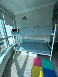 IKEA VITVAL Bunk bed frame + 2 Mattress