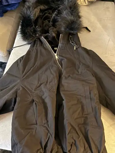 Black Jacket with fur on the inside, View more