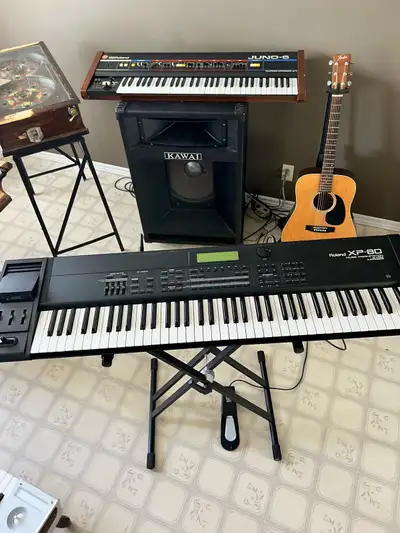 A powerhouse of the late ‘90s and early 2000s, the Roland XP-80 is a legendary 76-key workstation kn...