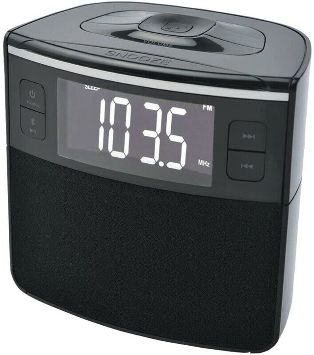 Sylvania SCR1986BT Bluetooth Dual Alarm Clock Radio with USB Cha in General Electronics in Mississauga / Peel Region
