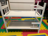 Doll bunk bed wooden