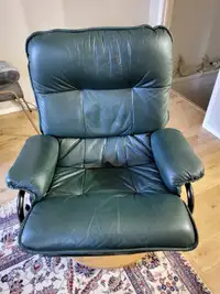 Leather Chair & Stool