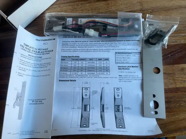 Dormakaba commercial electric door strikes63793631343619124