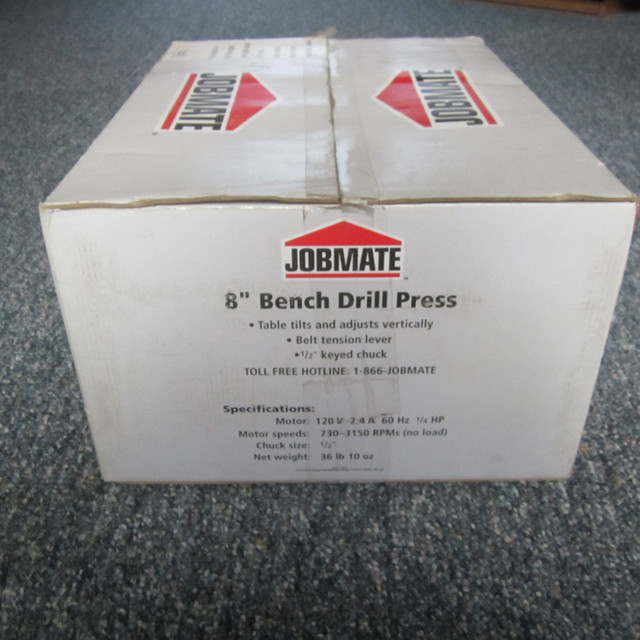 BENCH DRILL PRESS- Jobmate - 8-in in Power Tools in Kingston - Image 2