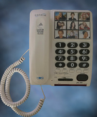 Serene Solutions Amplified Big Button Landline Phone for Seniors