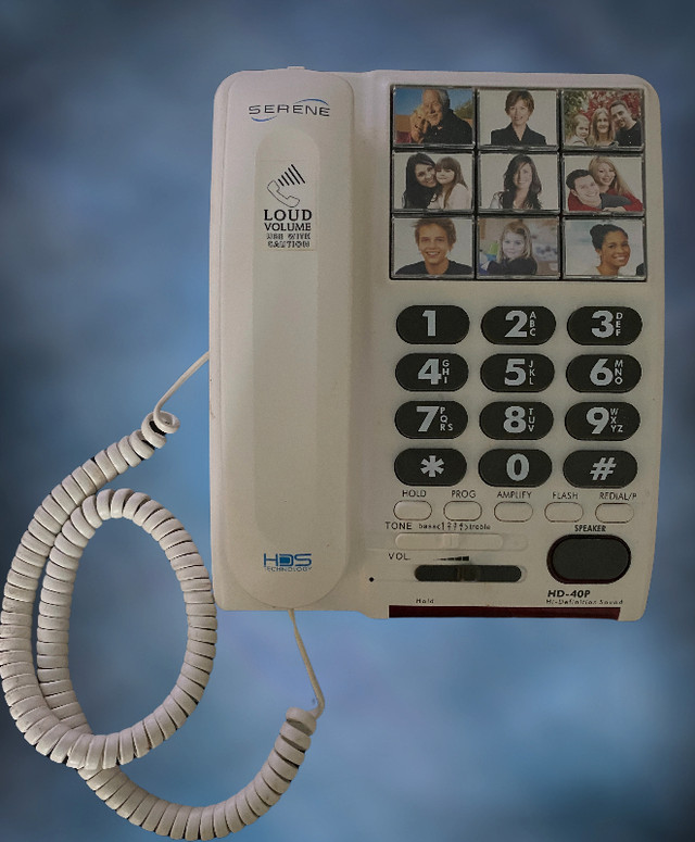 Serene Solutions Amplified Big Button Landline Phone for Seniors in Home Phones & Answering Machines in Cambridge